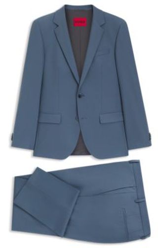 Costume deux pièces Slim en popeline de laine mélangée - HUGO - Modalova