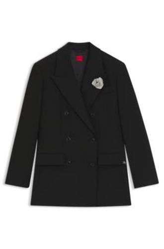 Veste Oversize avec broche en strass au revers - HUGO - Modalova