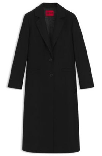 Manteau Relaxed en laine mélangée - HUGO - Modalova