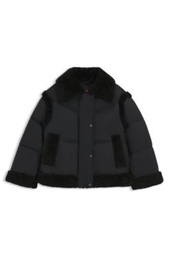 Veste déperlante avec finitions en peluche - Boss - Modalova