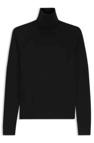 Pull Slim à col roulé en laine mérinos extra fine - Boss - Modalova