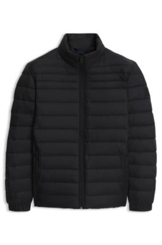 Veste matelassée déperlante et compressible avec étiquette logotée - Boss - Modalova