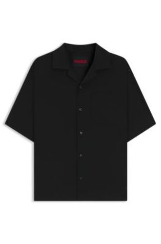 Chemise Oversize en twill de laine mélangée - HUGO - Modalova
