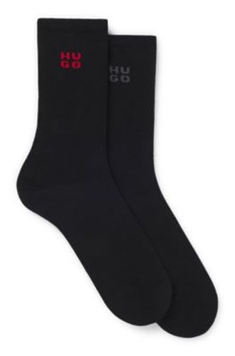 Lot de deux paires de chaussettes à logos revisités - HUGO - Modalova