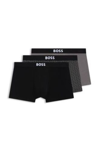 ONE lot de trois boxers courts en coton stretch - Boss - Modalova