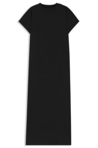 Robe t-shirt en jersey de coton avec logo Happy - HUGO - Modalova