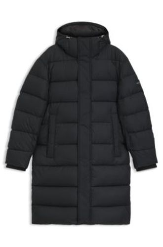 Veste longue matelassée déperlante à capuche - Boss - Modalova