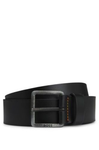 Ceinture en cuir avec boucle logotée - Boss - Modalova