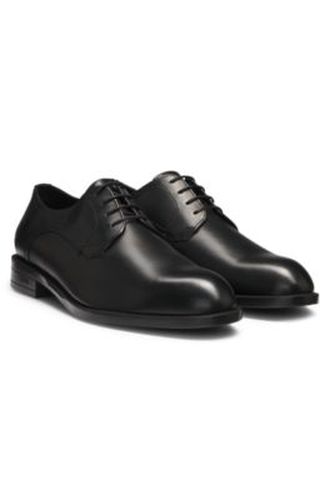 Chaussures derby en cuir avec des détails de surpiqûre - Boss - Modalova