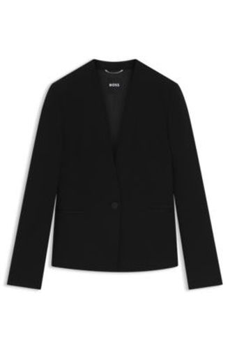 Veste Regular sans col avec bouton en métal - Boss - Modalova