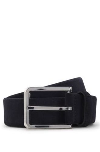 Ceinture en cuir suédé avec boucle argentée - Boss - Modalova
