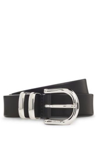Ceinture en cuir italien avec double passant - HUGO - Modalova