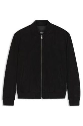 Veste Regular en cuir suédé - Boss - Modalova