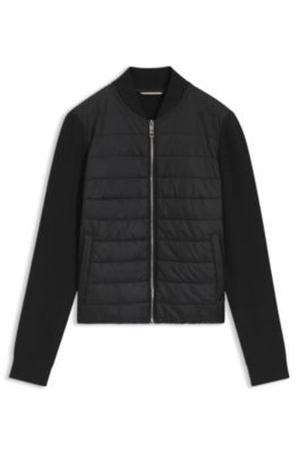 Veste en maille matelassée sur le devant - Boss - Modalova
