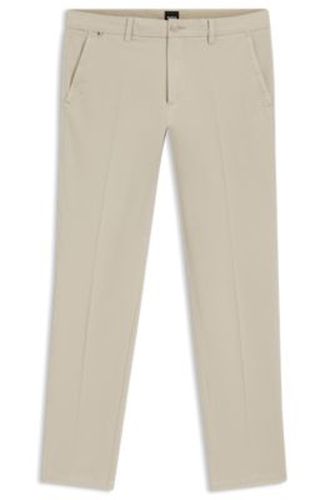 Pantalon Slim en gabardine de coton stretch - Boss - Modalova