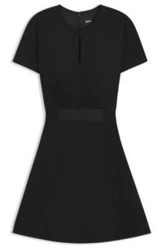 Robe en jersey stretch à encolure goutte d'eau - Boss - Modalova
