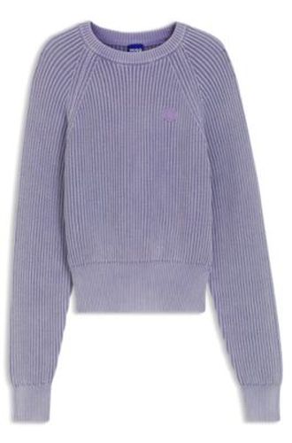Sweat en maille de coton avec logo Happy - HUGO - Modalova