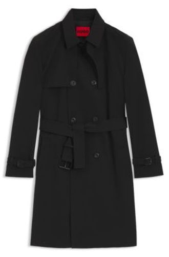 Trench en twill de gabardine déperlant - HUGO - Modalova