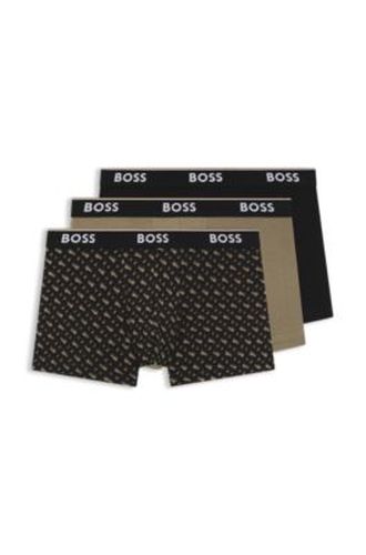 Lot de trois boxers courts avec taille à logo - Boss - Modalova