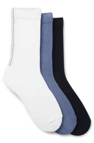Lot de trois paires de chaussettes mi-mollet avec bande structurée - Boss - Modalova