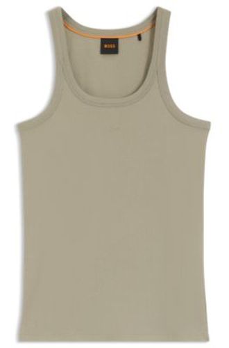 Débardeur dos nageur en coton stretch - Boss - Modalova