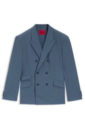 Veste Oversize en tissu stretch performant à rayures tennis - HUGO - Modalova