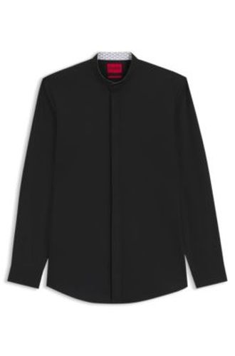 Chemise Slim Fit en popeline de coton facile à repasser - HUGO - Modalova
