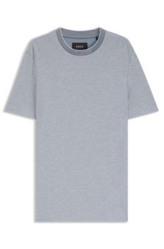 T-shirt en coton et soie structurés - Boss - Modalova