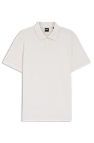 Polo en coton à la structure originale - Boss - Modalova