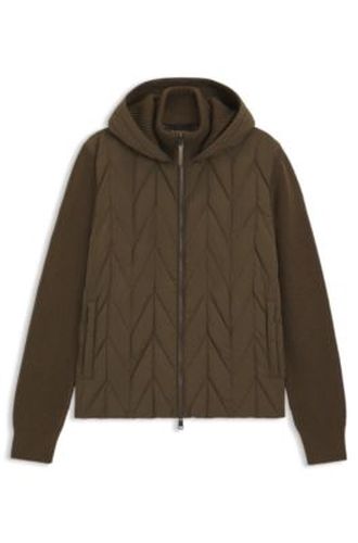 Veste hybride avec manches en laine et devant en duvet - Boss - Modalova