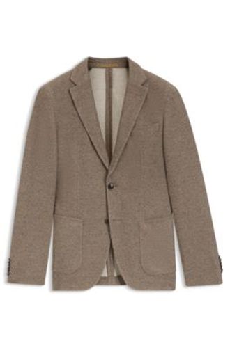 Veste Slim en coton à micro motif - Boss - Modalova