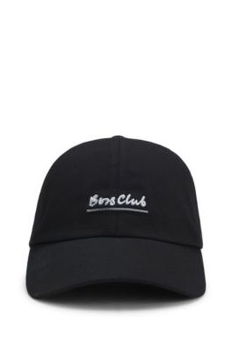 Casquette en twill de coton à message brodé - Boss - Modalova