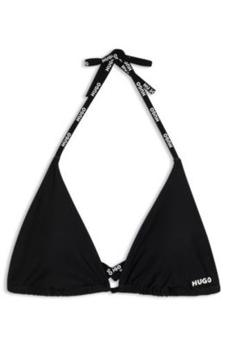 Haut de bikini triangle avec cravates logo - HUGO - Modalova