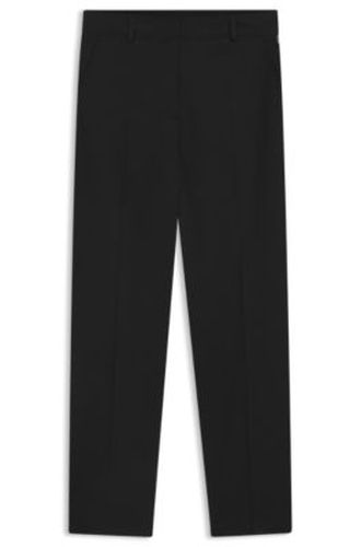 Pantalon Tapered raccourci en coton stretch - Boss - Modalova