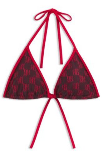 Top de bikini triangle à logos empilés - HUGO - Modalova
