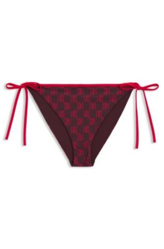 Bas de bikini avec imprimé de logos empilés - HUGO - Modalova