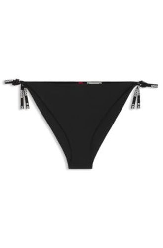 Bas de bikini avec liens logotés - HUGO - Modalova