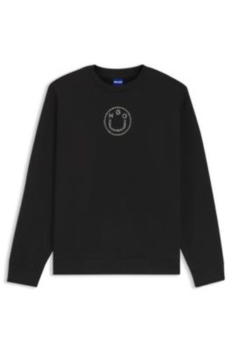 Sweat en coton avec logo Happy en strass - HUGO - Modalova