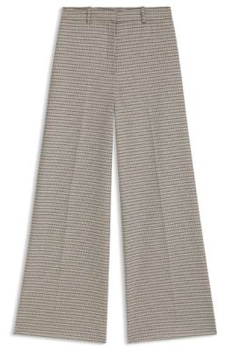 Pantalon Regular à micro motif pied-de-poule - HUGO - Modalova