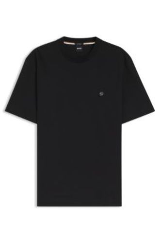 T-shirt en coton mercerisé avec monogramme Double B - Boss - Modalova