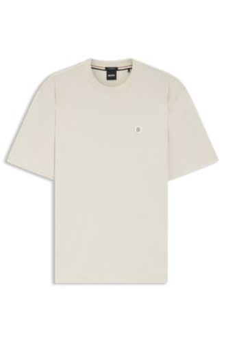 T-shirt en coton mercerisé avec monogramme Double B - Boss - Modalova