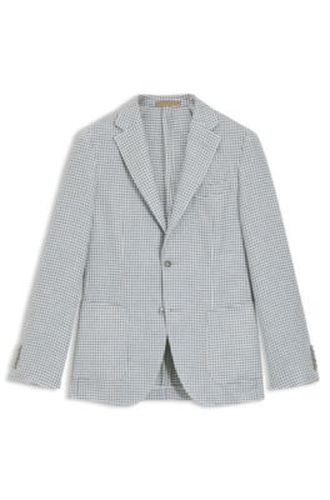 Veste Slim en lin, soie et coton - Boss - Modalova