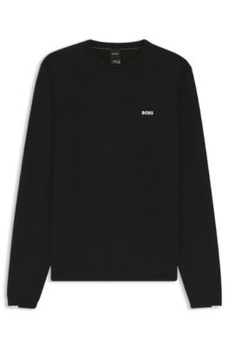 Pull en coton avec détails contrastants - Boss - Modalova