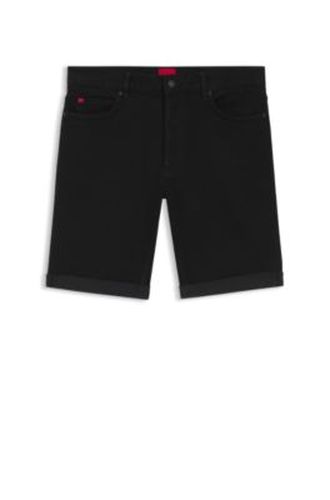 Short Tapered en denim stretch noir - HUGO - Modalova