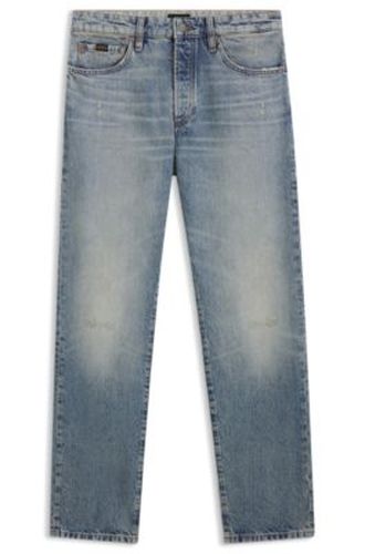Jean bleu en denim japonais stone-washed - Boss - Modalova