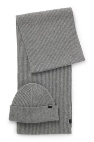 Coffret cadeau composé d'un chapeau et d'une écharpe - Boss - Modalova