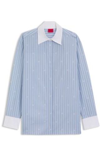 Chemisier Oversize à logos revisités - HUGO - Modalova