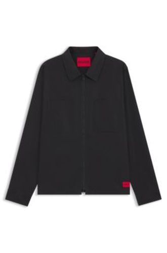 Chemise Oversize en toile de coton mélangé - HUGO - Modalova
