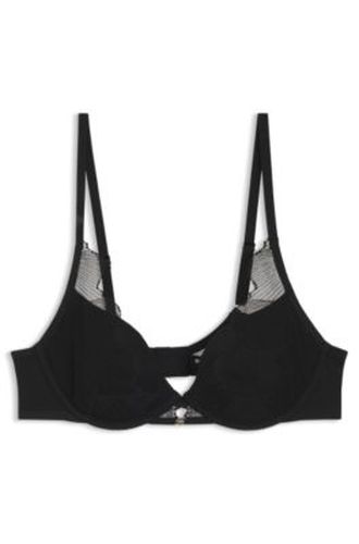 Soutien-gorge à armatures brodé avec monogramme Double B - Boss - Modalova
