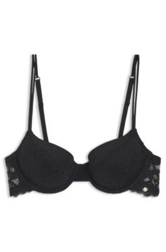 Soutien-gorge à armatures en dentelle avec bretelles doubles - Boss - Modalova